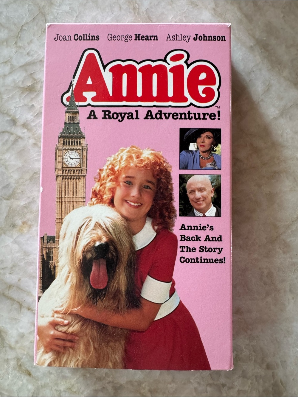 Annie A Royal Adventure! VHS - Pink Movie Cover